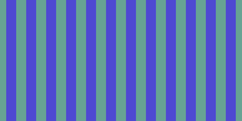 #4e49d2, #67a393 vertical lines, thirty-three pixels wide, thirty-three pixels apart