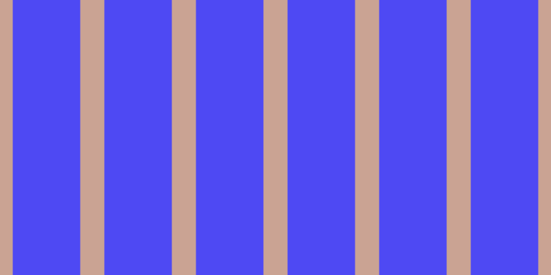 #4e49f3, #caa393 vertical lines, thirty-five pixels wide, ninety-eight pixels apart