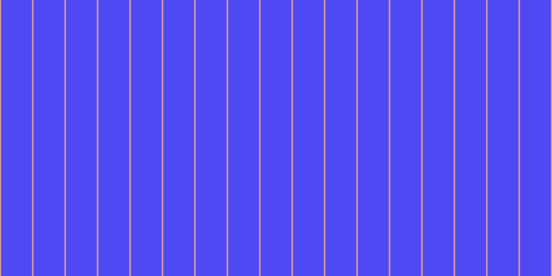#4e49f3, #eba393 vertical lines, two pixels wide, forty-five pixels apart