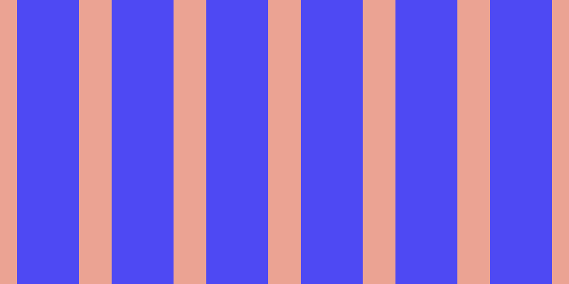 #4e49f3, #eba393 vertical lines, forty-six pixels wide, eighty-seven pixels apart