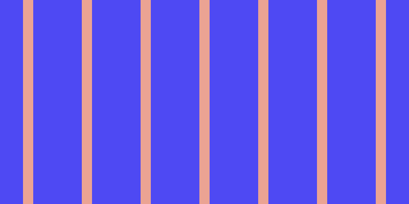 #4e49f3, #eba393 vertical lines, twenty pixels wide, ninety-five pixels apart