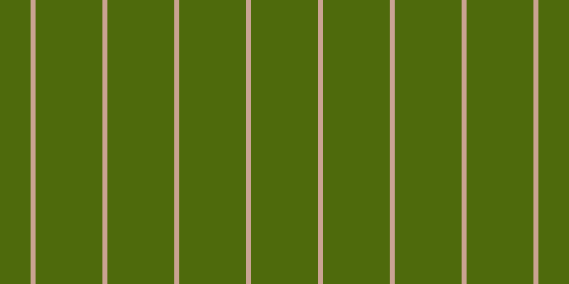 #4e6a0c, #caa393 vertical lines, seven pixels wide, ninety-four pixels apart
