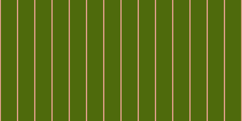 #4e6a0c, #eba393 vertical lines, four pixels wide, fifty-three pixels apart