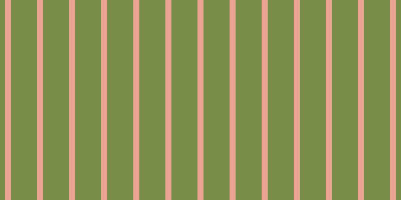 #4e6a0c (75%), #eba393 vertical lines, twelve pixels wide, fifty-two pixels apart