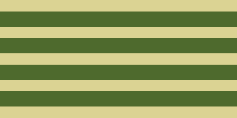 #4e6a2d, #dbd393 horizontal lines, thirty-eight pixels wide, fifty-two pixels apart