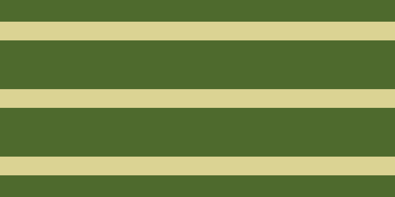 #4e6a2d, #dbd393 horizontal lines, thirty-eight pixels wide, ninety-nine pixels apart