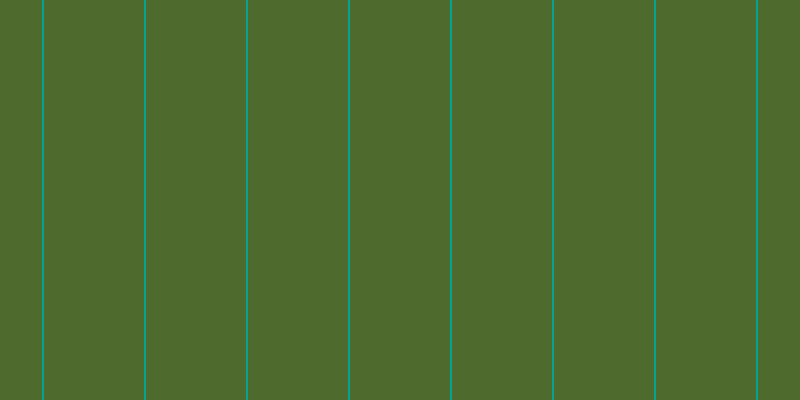 #4e6a2d, #04a393 vertical lines, two pixels wide, one hundred pixels apart