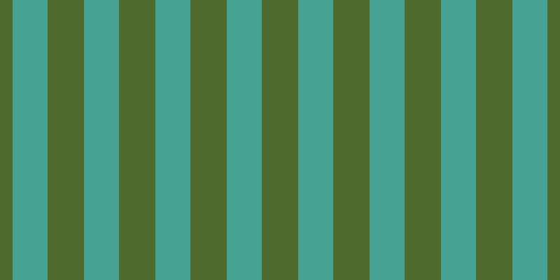 #4e6a2d, #46a393 vertical lines, fifty pixels wide, fifty-two pixels apart