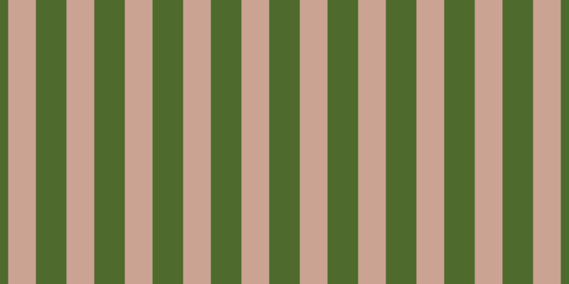 #4e6a2d, #caa393 vertical lines, thirty-nine pixels wide, forty-three pixels apart