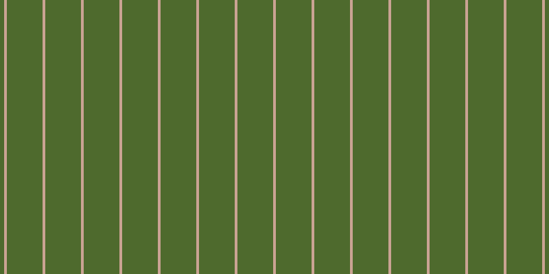 #4e6a2d, #caa393 vertical lines, four pixels wide, fifty-two pixels apart