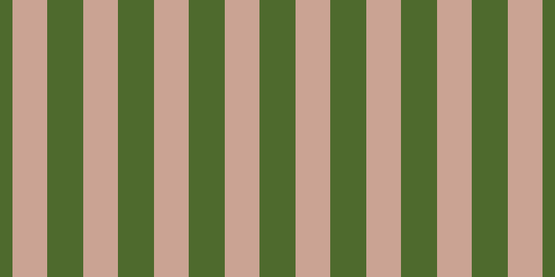 #4e6a2d, #caa393 vertical lines, fifty pixels wide, fifty-two pixels apart