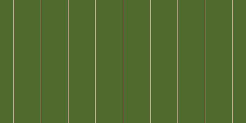 #4e6a2d, #caa393 vertical lines, two pixels wide, eighty-seven pixels apart