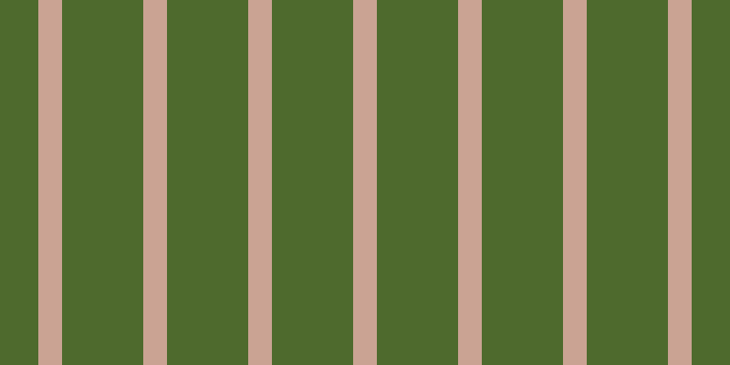 #4e6a2d, #caa393 vertical lines, twenty-six pixels wide, eighty-nine pixels apart