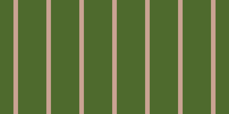 #4e6a2d, #caa393 vertical lines, sixteen pixels wide, ninety-nine pixels apart