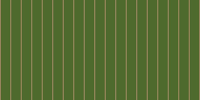 #4e6a2d, #eba393 vertical lines, two pixels wide, forty pixels apart