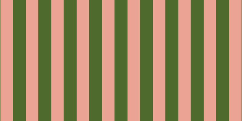 #4e6a2d, #eba393 vertical lines, forty-one pixels wide, forty-three pixels apart