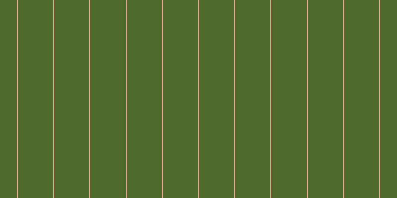 #4e6a2d, #eba393 vertical lines, two pixels wide, seventy-one pixels apart