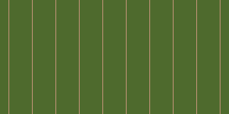 #4e6a2d, #eba393 vertical lines, two pixels wide, eighty pixels apart