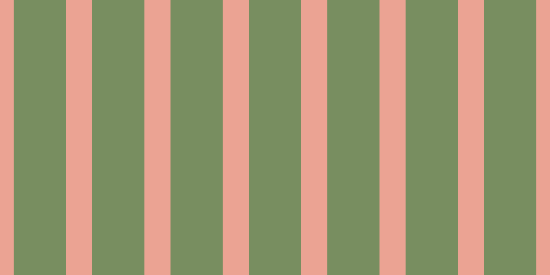 #4e6a2d (75%), #eba393 vertical lines, thirty-eight pixels wide, seventy-six pixels apart