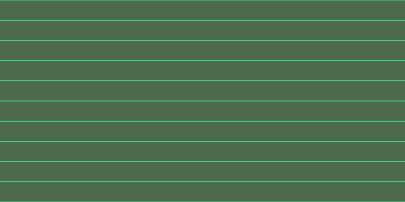 #4e6a4e, #36d393 horizontal lines, two pixels wide, thirty-eight pixels apart