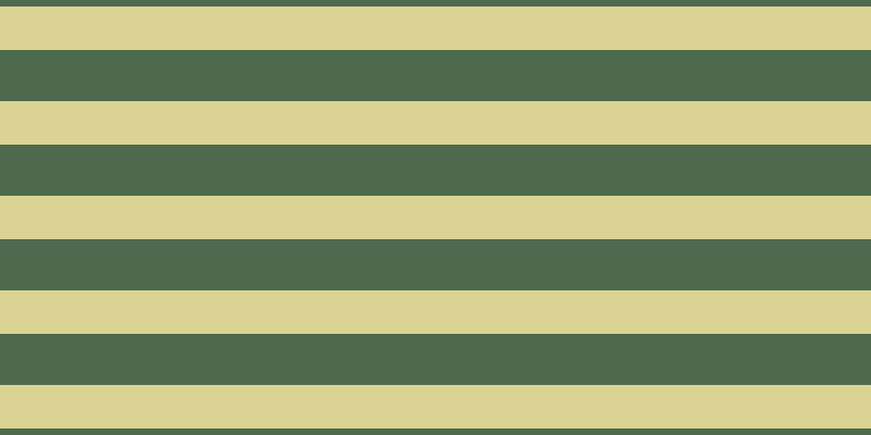 #4e6a4e, #dbd393 horizontal lines, forty pixels wide, forty-seven pixels apart