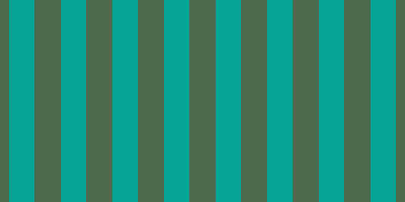 #4e6a4e, #04a393 vertical lines, fifty pixels wide, fifty-two pixels apart