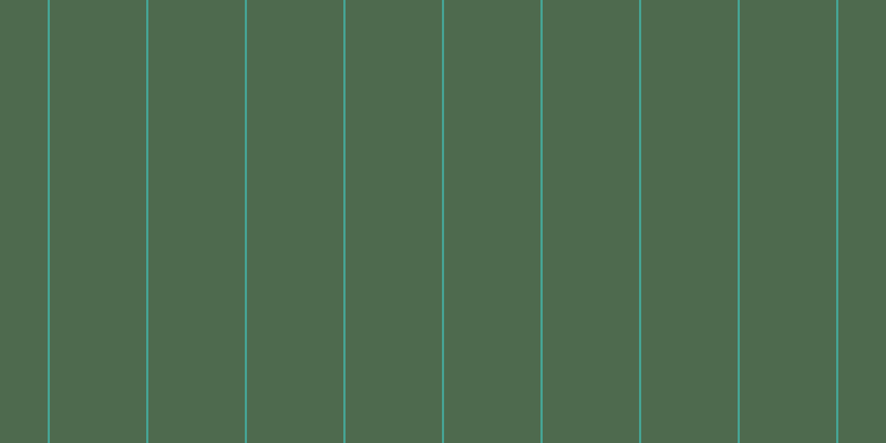#4e6a4e, #46a393 vertical lines, two pixels wide, eighty-seven pixels apart