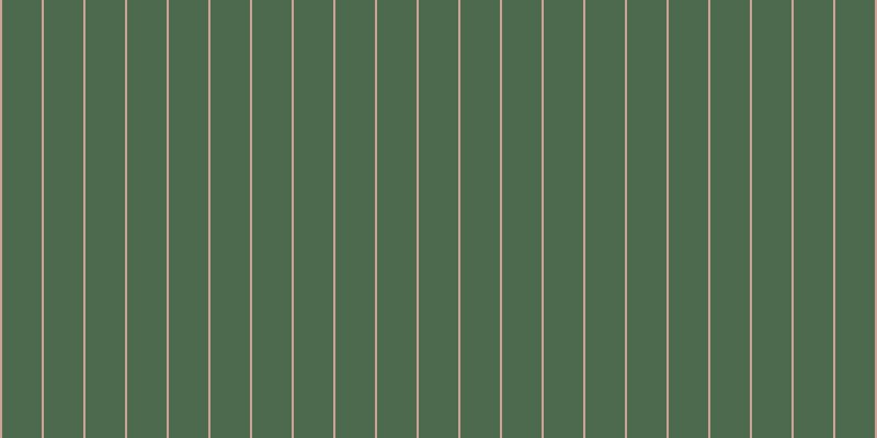 #4e6a4e, #caa393 vertical lines, two pixels wide, thirty-six pixels apart
