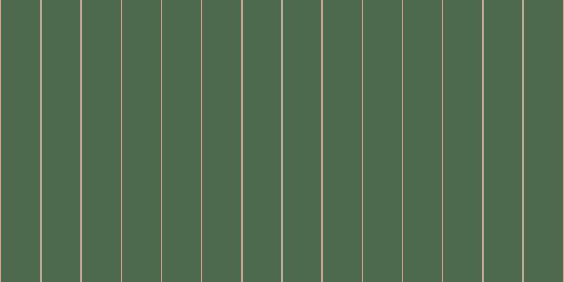 #4e6a4e, #caa393 vertical lines, two pixels wide, fifty-five pixels apart