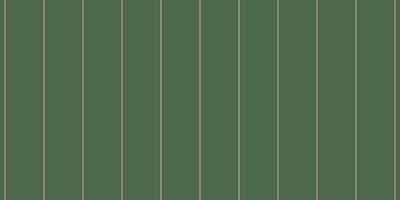 #4e6a4e, #caa393 vertical lines, two pixels wide, seventy-six pixels apart