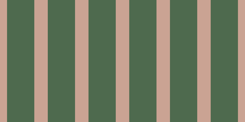 #4e6a4e, #caa393 vertical lines, forty-four pixels wide, eighty-nine pixels apart