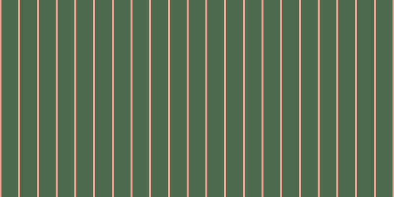 #4e6a4e, #eba393 vertical lines, four pixels wide, thirty-four pixels apart