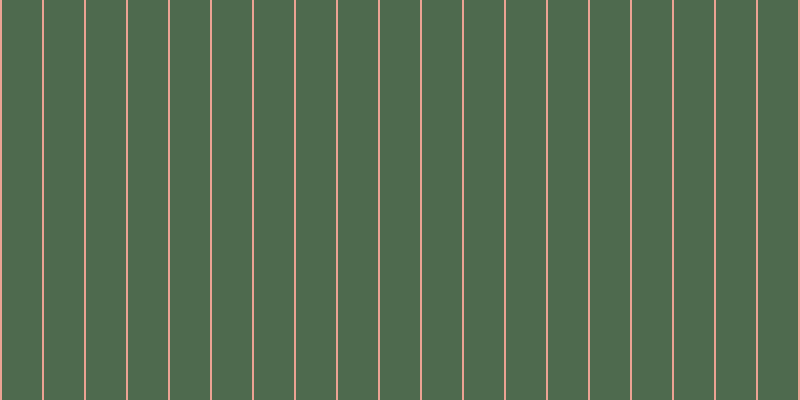 #4e6a4e, #eba393 vertical lines, two pixels wide, forty pixels apart