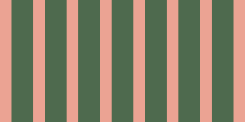 #4e6a4e, #eba393 vertical lines, thirty-eight pixels wide, seventy-one pixels apart