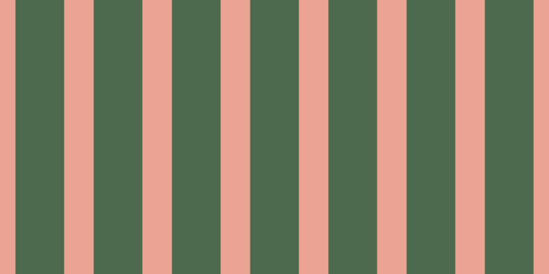 #4e6a4e, #eba393 vertical lines, forty-three pixels wide, seventy-one pixels apart