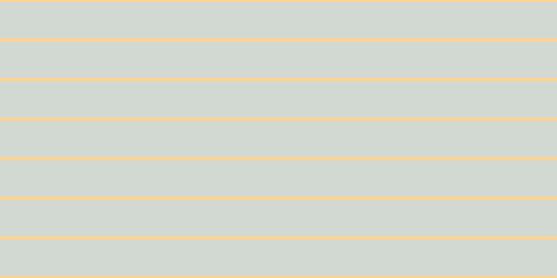 #4e6a4e (25%), #fcd393 horizontal lines, five pixels wide, fifty-two pixels apart