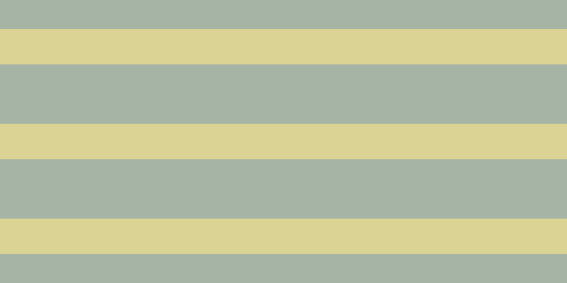 #4e6a4e (50%), #dbd393 horizontal lines, fifty pixels wide, eighty-four pixels apart