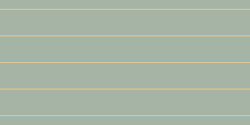 #4e6a4e (50%), #fcd393 horizontal lines, two pixels wide, eighty-three pixels apart