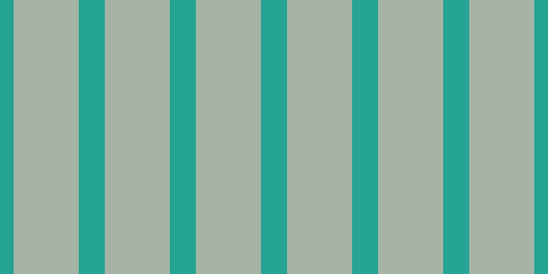 #4e6a4e (50%), #25a393 vertical lines, thirty-eight pixels wide, ninety-five pixels apart