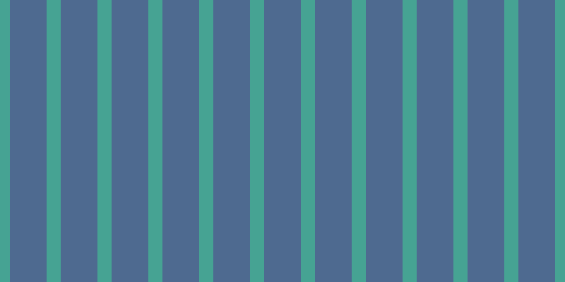 #4e6a90, #46a393 vertical lines, twenty pixels wide, fifty-two pixels apart