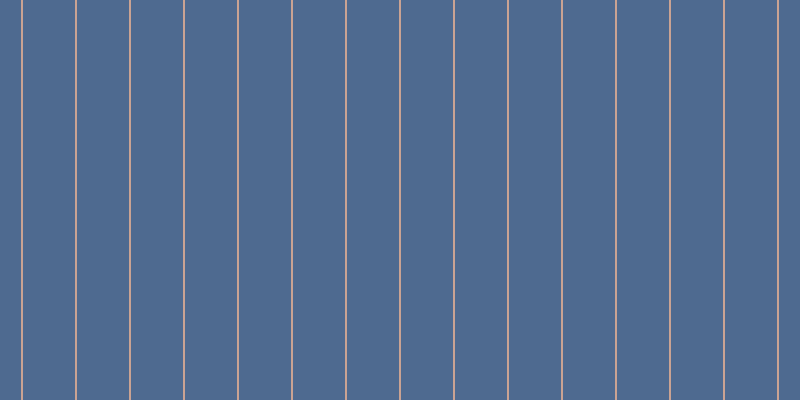 #4e6a90, #caa393 vertical lines, two pixels wide, fifty-two pixels apart