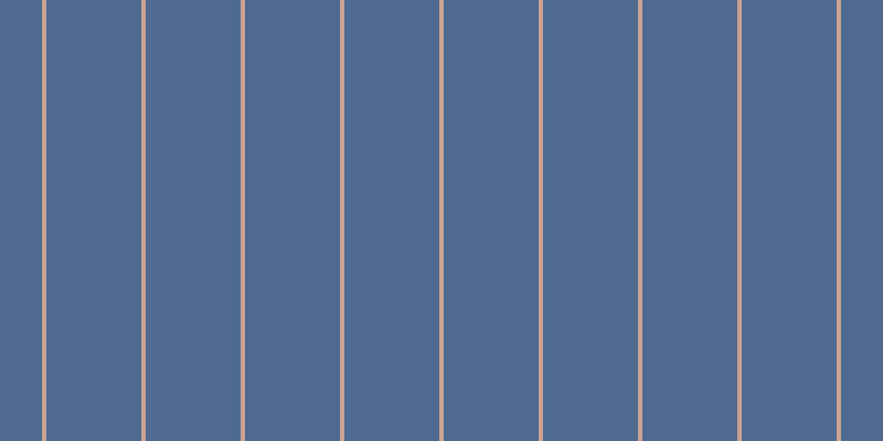 #4e6a90, #caa393 vertical lines, four pixels wide, eighty-six pixels apart