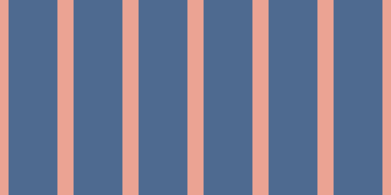 #4e6a90, #eba393 vertical lines, thirty-three pixels wide, one hundred pixels apart