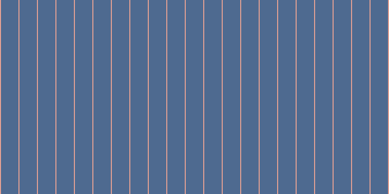 #4e6a90, #eba393 vertical lines, two pixels wide, thirty-six pixels apart