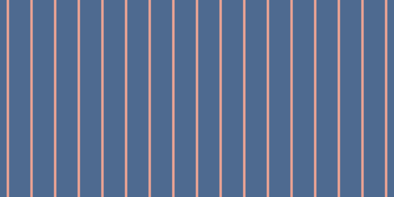 #4e6a90, #eba393 vertical lines, five pixels wide, forty-three pixels apart