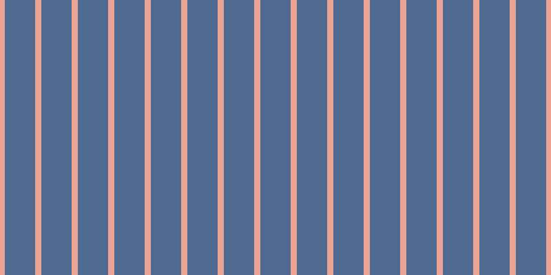 #4e6a90, #eba393 vertical lines, nine pixels wide, forty-four pixels apart