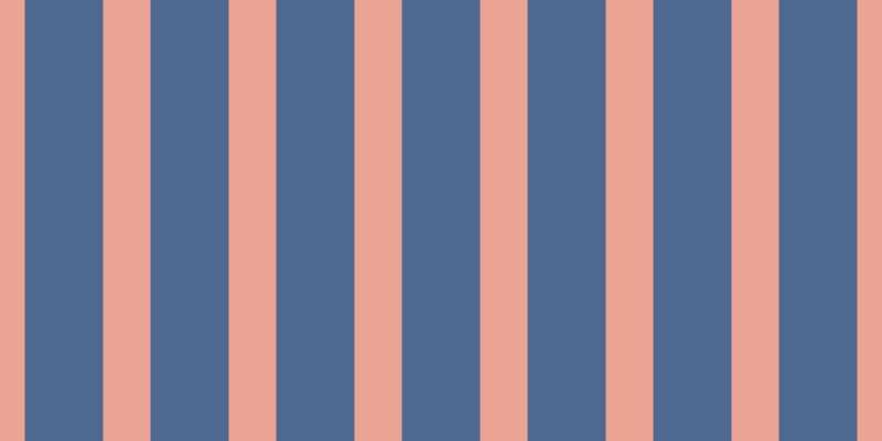 #4e6a90, #eba393 vertical lines, forty-three pixels wide, seventy-one pixels apart