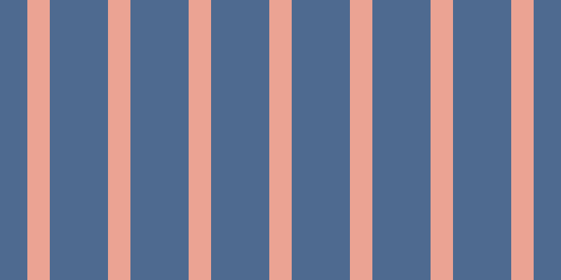 #4e6a90, #eba393 vertical lines, thirty-two pixels wide, eighty-three pixels apart