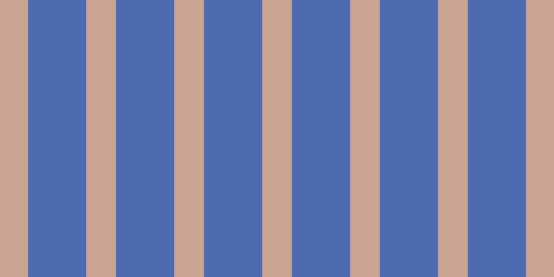 #4e6ab1, #caa393 vertical lines, forty-three pixels wide, eighty-four pixels apart