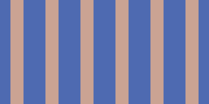 #4e6ab1, #caa393 vertical lines, fifty pixels wide, eighty-four pixels apart